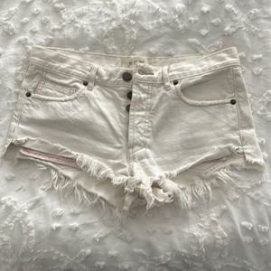 Free People• distressed shorts